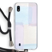 Square pastel: Samsung Galaxy A10 Transparant Hoesje met koord
