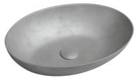 Vrijstaand Waskom Sapho Formigo 60x40 cm Zilver