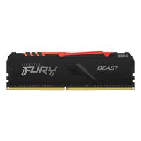 Kingston Technology FURY Beast RGB geheugenmodule 16 GB 1 x 16 GB DDR4 3200 MHz