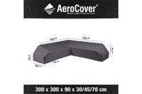 AeroCover | Loungesethoes 300 x 300 x 90 x 30-45-70(h) - thumbnail