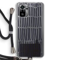 Moroccan stripes: Xiaomi Redmi Note 10S Transparant Hoesje met koord