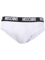 Moschino slip à taille à logo - Blanc - thumbnail