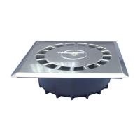 Afvoer Tecnoagua T-88 I PVC Roestvrij staal 21,6 x 21,6 x 7 cm Ø 11 - 9 cm Verticaal