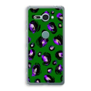 Green Cheetah: Sony Xperia XZ2 Compact Transparant Hoesje