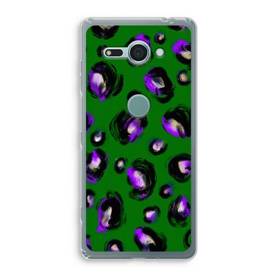 Green Cheetah: Sony Xperia XZ2 Compact Transparant Hoesje
