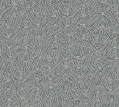 AS Creation Nara - Blauw - Patroon Behang - 387421