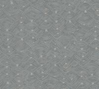 AS Creation Nara - Blauw - Patroon Behang - 387421