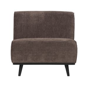 BePureHome Bank 'Statement' 1-zits Element, Rib, kleur Taupe