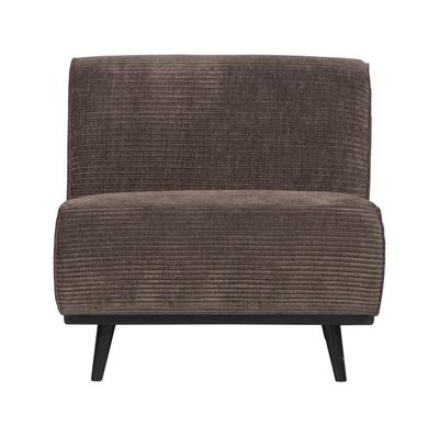 WOOOD Bank 'Statement' 1-zits Element, Rib, kleur Taupe