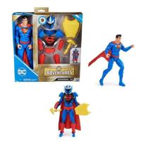 PAKKET SUPERMAN BEELDJE VAN 30 CM + ACCESSOIRES DC Adventures