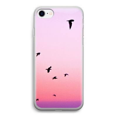 Fly away: iPhone SE 2020 Transparant Hoesje