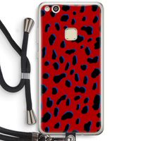Red Leopard: Huawei Ascend P10 Lite Transparant Hoesje met koord
