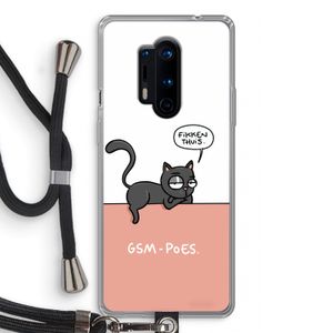 GSM poes: OnePlus 8 Pro Transparant Hoesje met koord