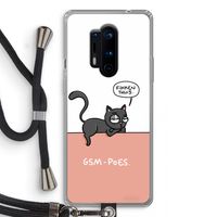 GSM poes: OnePlus 8 Pro Transparant Hoesje met koord