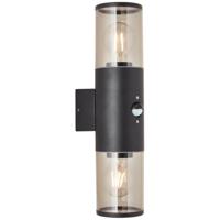 Brilliant Dubbele buitenlamp Sergioro met sensor 96474/63