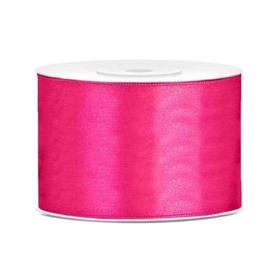 Partydeco Cadeaulint - roze - 5 cm x 25 meter - satijn - sierlint - inpakken - decoratie