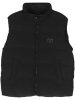 Valentino Garavani gilet matelassé à détail VLogo Signature - Noir