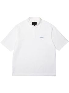 Purple Brand logo-patch piqué polo shirt - Blanc