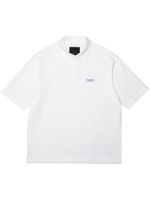 Purple Brand logo-patch piqué polo shirt - Blanc - thumbnail