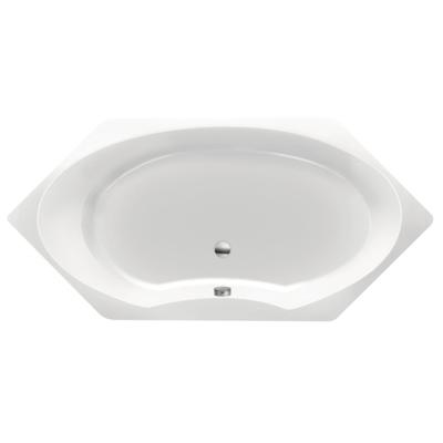 Xenz Orona Hoekbad - 190x90x53 - afvoer Midden - acryl - wit 6861-01