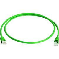 Telegärtner 100008029 RJ45 Netwerkkabel, patchkabel CAT 6A S/FTP 0.25 m Groen Vlambestendig, Halogeenvrij, UL gecertificeerd 1 stuk(s)