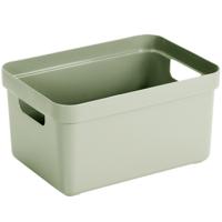 Sunware Opbergbox Sigma - kunststof - lichtgroen - 5 liter - 25,2 x 18 x 12,2 cm - Opbergbakken