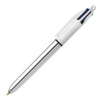 Pen Bic Shine Silver Wit Zilverkleurig (12 Onderdelen) Pen Bic Shine Silver Wit Zilverkleurig (12 Onderdelen)