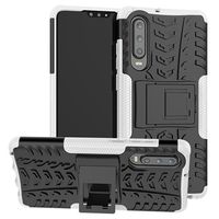 Antislip Huawei P30 Hybrid Case - Wit / Zwart - thumbnail