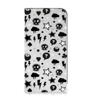 Mobiel BookCase iPhone 15 Pro Max Silver Punk