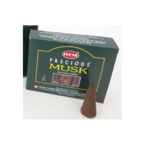 Wierook kegeltjes in huisgeur Musk - 10x kleine kegeltjes - Ontspannend