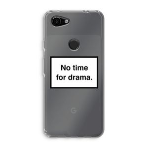 No drama: Google Pixel 3a Transparant Hoesje