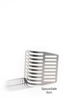 Spouwsafe achtervoegrooster rvs 5cm