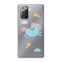 Vliegende eenhoorn: Samsung Galaxy Note 20 / Note 20 5G Transparant Hoesje