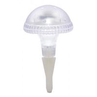 Led solarlamp assisi paddestoel wit