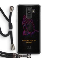 Praying For My Haters: Samsung Galaxy J8 (2018) Transparant Hoesje met koord