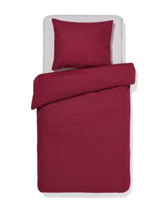HEMA Dekbedovertrek 140x200/220cm Zacht Katoen Rood (rood)