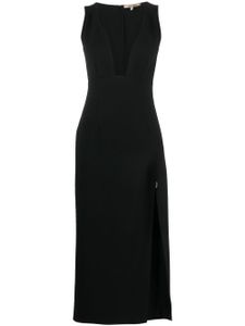 Roberto Cavalli robe longue à fente - Noir