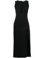 Roberto Cavalli robe longue à fente - Noir