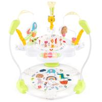 Baby Bos en Dieren Springkussen met 3 Verstelbare Hoogtes Baby Rollator met Muziek Licht 360° Draaibare Zitting voor Baby's Vanaf 6 Maanden