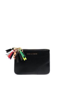 Comme Des Garçons Wallet portefeuille zippé en cuir - Noir