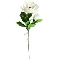 Countryfield kunstbloem magnolia 2 bloemen wit 100 cm | 12 stuks