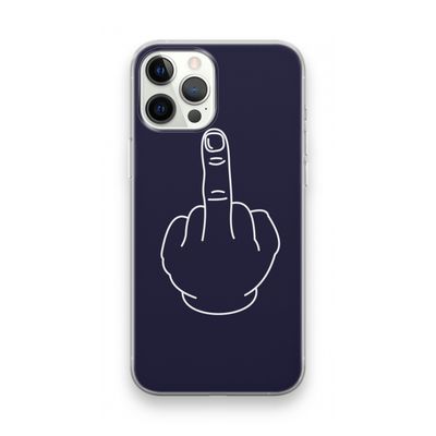 F**k U: iPhone 12 Pro Max Transparant Hoesje