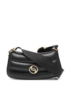 Stella McCartney sac porté épaule S-Wave matelassé - Noir