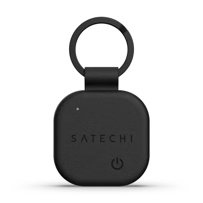 Satechi FindAll vegan-leather keychain with FindMy