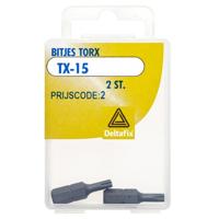 Bitjes torx tx.15 2st - Deltafix