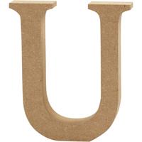 Creativ Company Letter, u, h: 8 cm, dikte 1,5 cm, 1 stuk