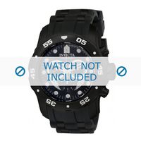 Horlogeband Invicta 6986-INV Rubber Zwart 26mm - thumbnail