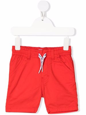 Timberland Kids short à taille à lien de resserrage - Rouge