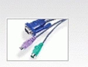 Aten 2L5203P toetsenbord-video-muis (kvm) kabel Zwart 3 m