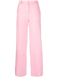 ACT Nº1 pantalon ample à logo embossé - Rose